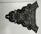 सुंदर डिजाइन, पर्यावरण के अनुकूल के साथ काले Crochet फीता कॉलर